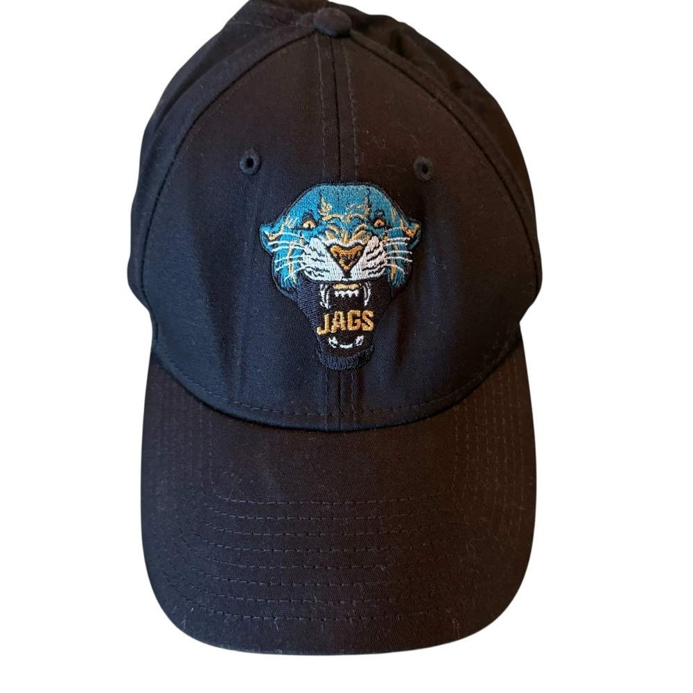 Black Baseball Cap with Embroidered Jaguar 'JAGS' Logo - Picture 4 of 6